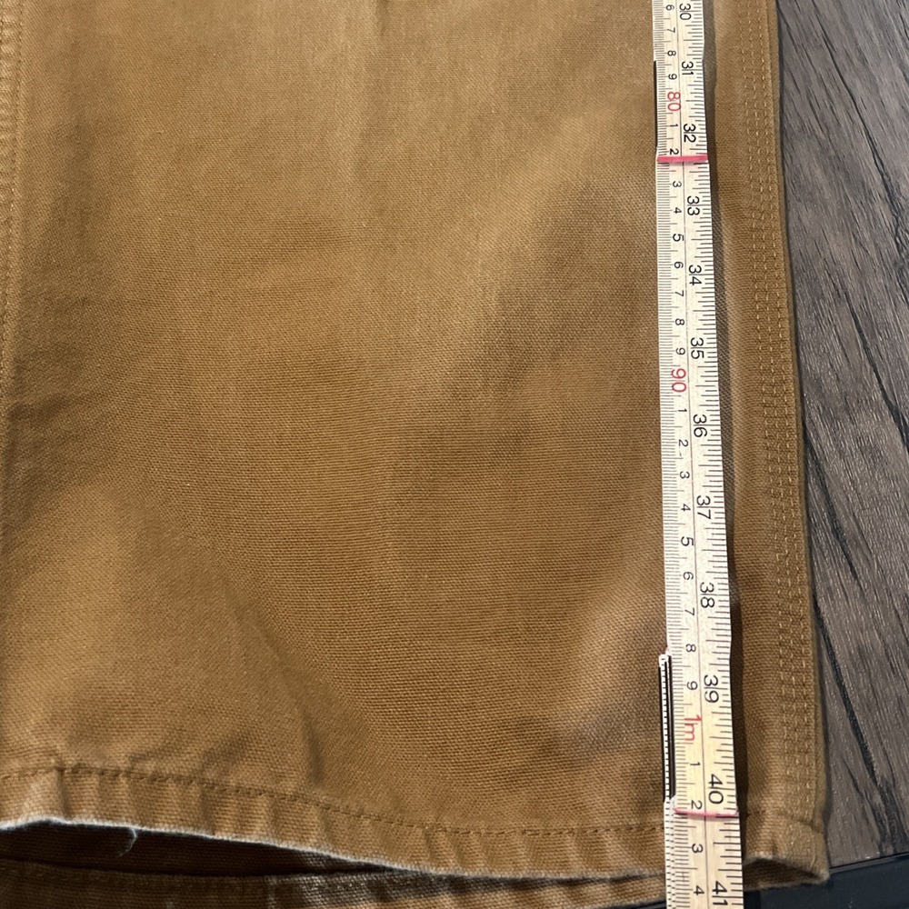 Carhartt Loose Fit Carpenter Pants Mens 42x30 Tan Utility Work Jeans Rugged - Picture 11 of 12